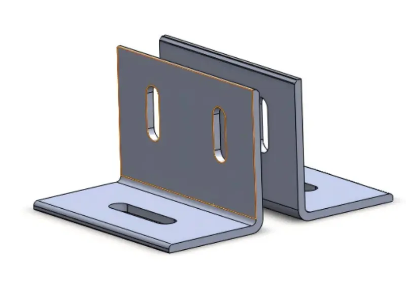 Стоманена слънчева основа с двоен отвор