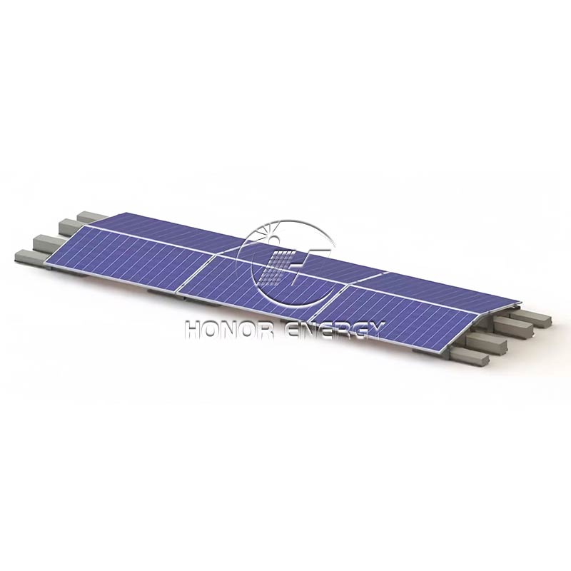 Steel Ballasted Solar Flat Roof Mount