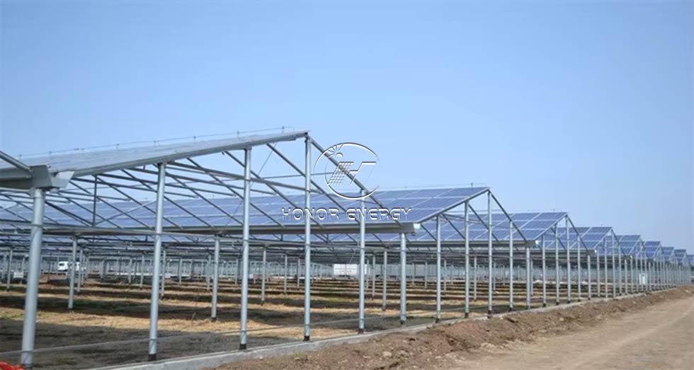 Steel Greenhouse Solar Farmland Mount