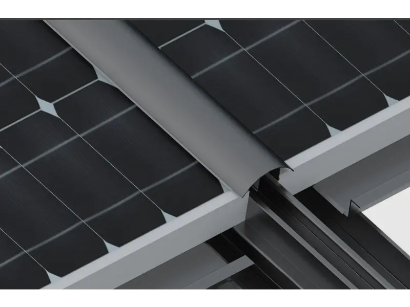 solar carport waterproof rail